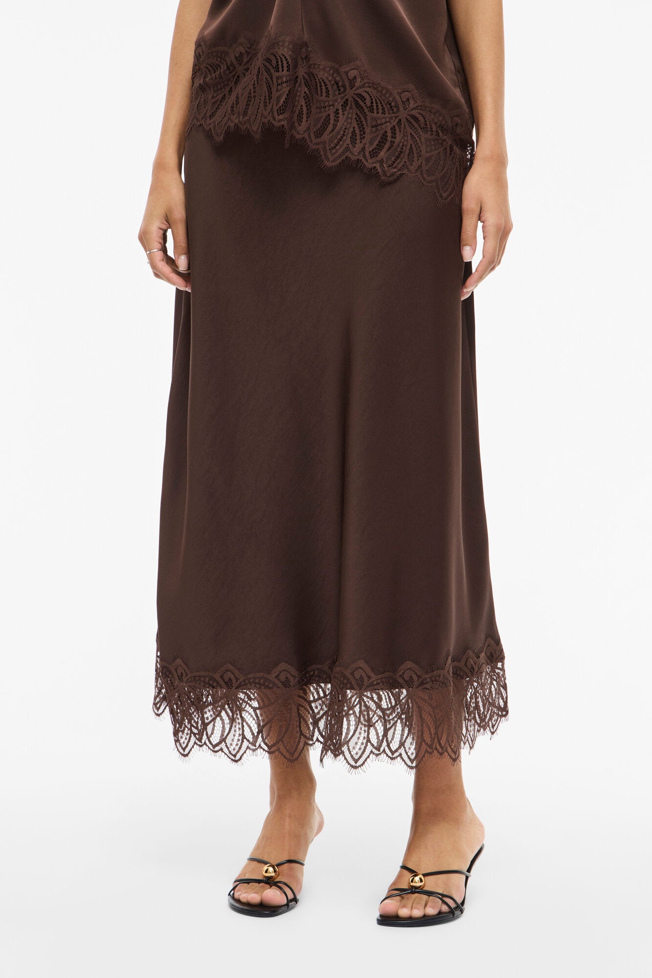 Vilea Ankle nederdel - Coffee Bean